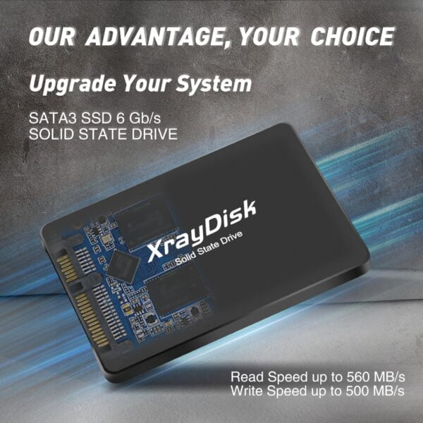 XrayDisk SSD SATA3 - 128GB, 240GB, 120GB, 256GB, 480GB, 512GB- Disco de Estado Sólido Interno. - Image 4