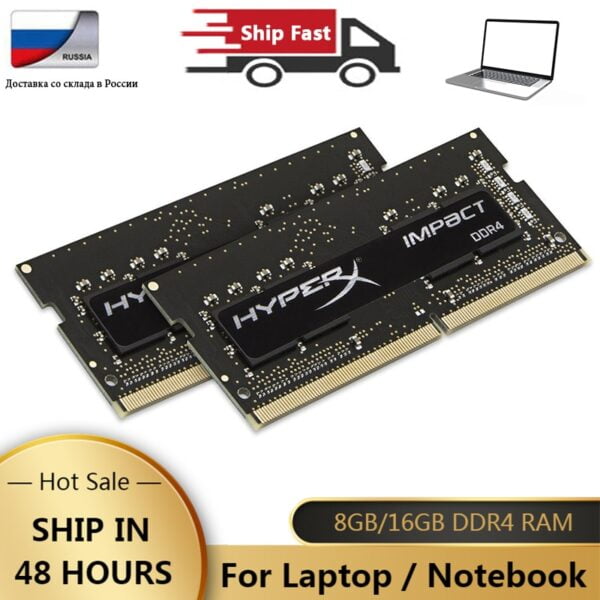 Memória RAM para Laptop DDR4 - 8GB - Frequências de 2666MHz, 3200MHz - Padrão 260Pin SODIMM - Memória DDR4 RAM para Notebooks.