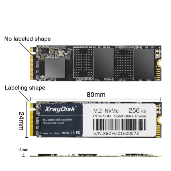 XrayDisk M.2 SSD PCIe NVMe - 128GB, 256GB, 512GB - Image 5