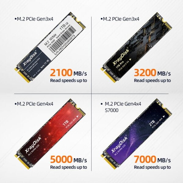 XrayDisk M.2 SSD PCIe NVMe - 128GB, 256GB, 512GB - Image 4