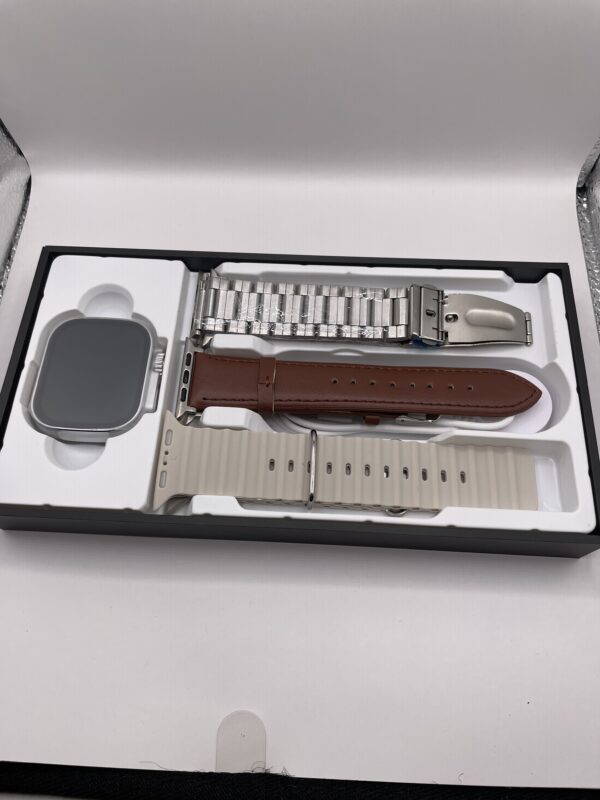 WS-79 ULTRA 2 | Kit 3 pulseiras | Pulseira de Couro e Metal | Segunda geração